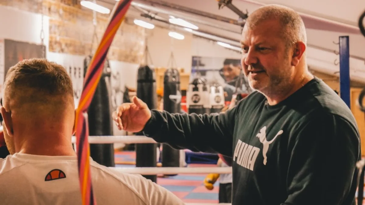 Shane Radmore coaching at Intense Boxing gym in Plymouth