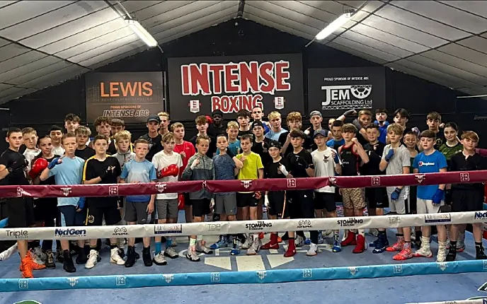 Open day: junior boxers filling the ring at Intense Boxing Plymouth